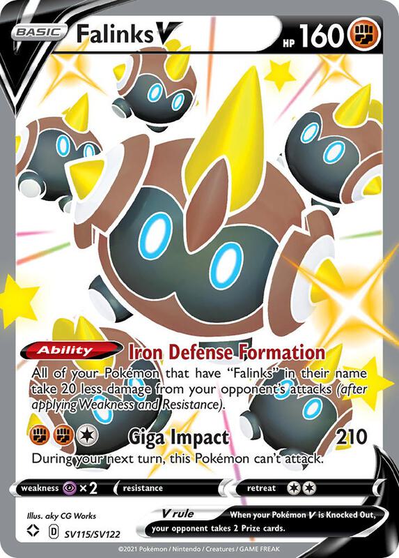 Karta Pokemon Falinks V - Shining Fates: Shiny Vault SV115/SV122