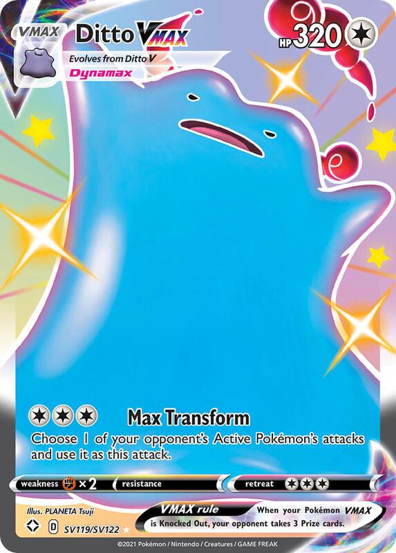 Karta Pokemon Ditto VMAX - Shining Fates: Shiny Vault SV119/SV122