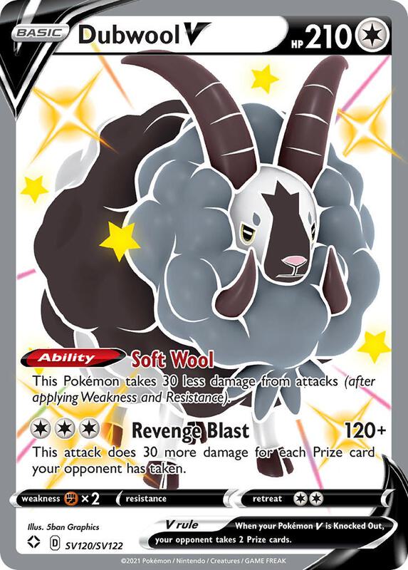 Karta Pokemon Dubwool V - Shining Fates: Shiny Vault SV120/SV122