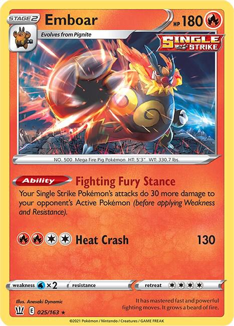 Emboar 025/163 - Battle Styles