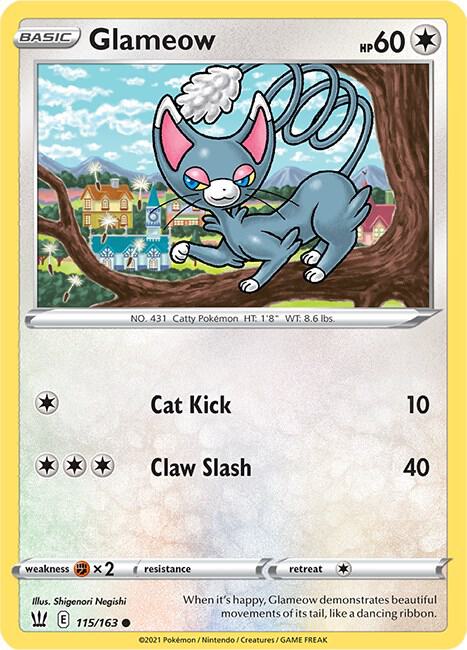 Glameow 115/163 - Battle Styles