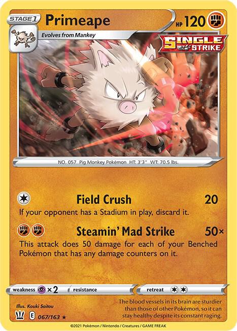 Primeape 067/163 - Battle Styles