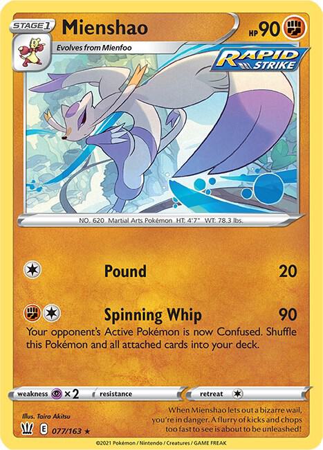 Mienshao 077/163 - Battle Styles