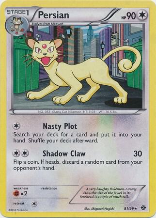 Karta Pokemon Persian 81/99 (Cosmos Holo) - Blister Exclusives