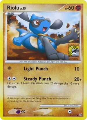 Karta Pokemon Riolu 91/127 (SDCC 2009) - Miscellaneous Cards & Products
