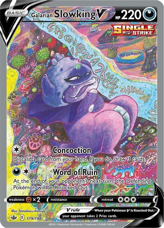 Galarian Slowking V 179/198 - Chilling Reign