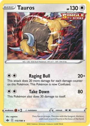 Tauros 115/198 - Chilling Reign