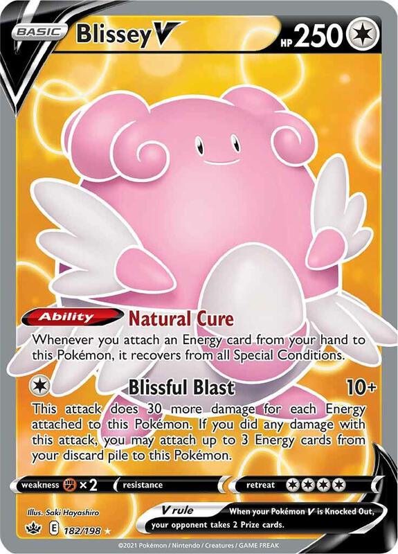 Blissey V 182/198 - Chilling Reign