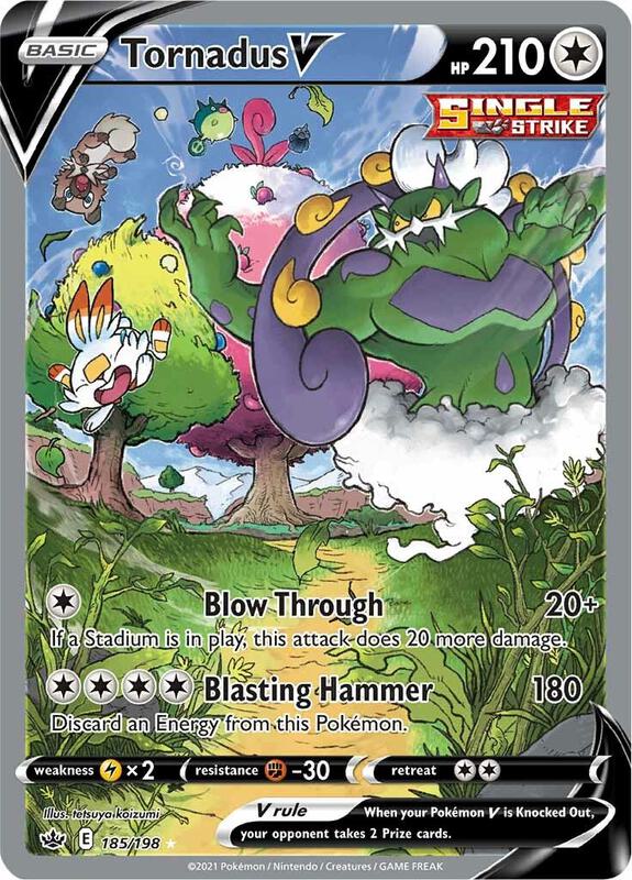 Tornadus V 185/198 - Chilling Reign