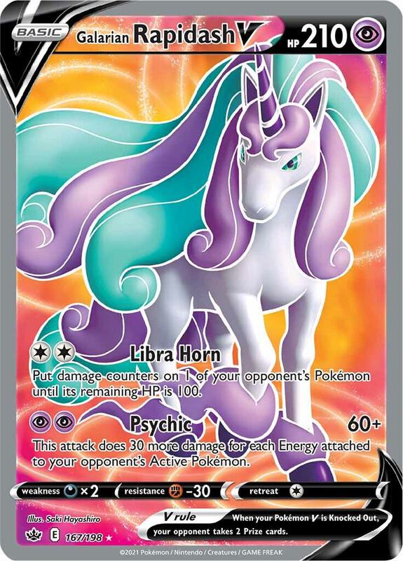 Galarian Rapidash V 167/198 - Chilling Reign