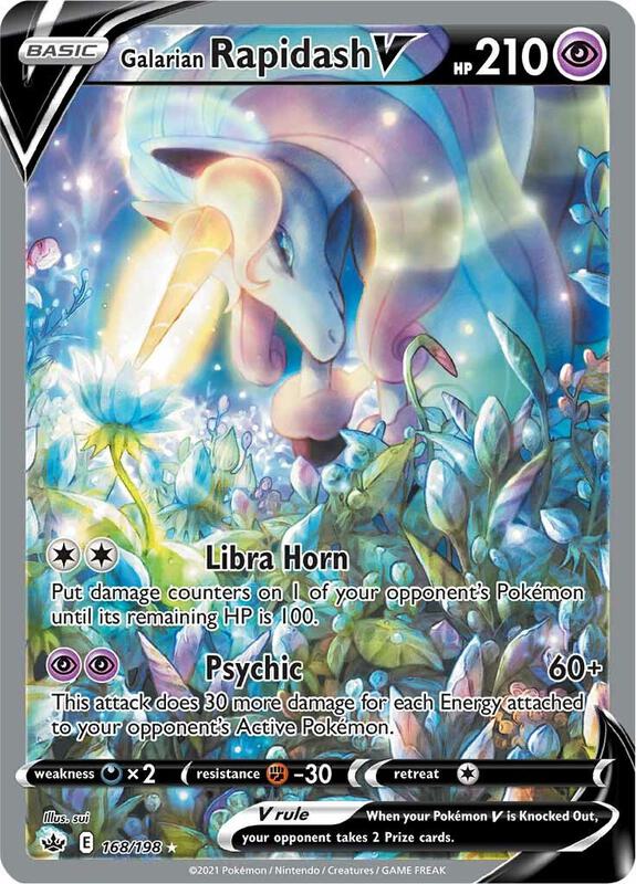Galarian Rapidash V 168/198 - Chilling Reign