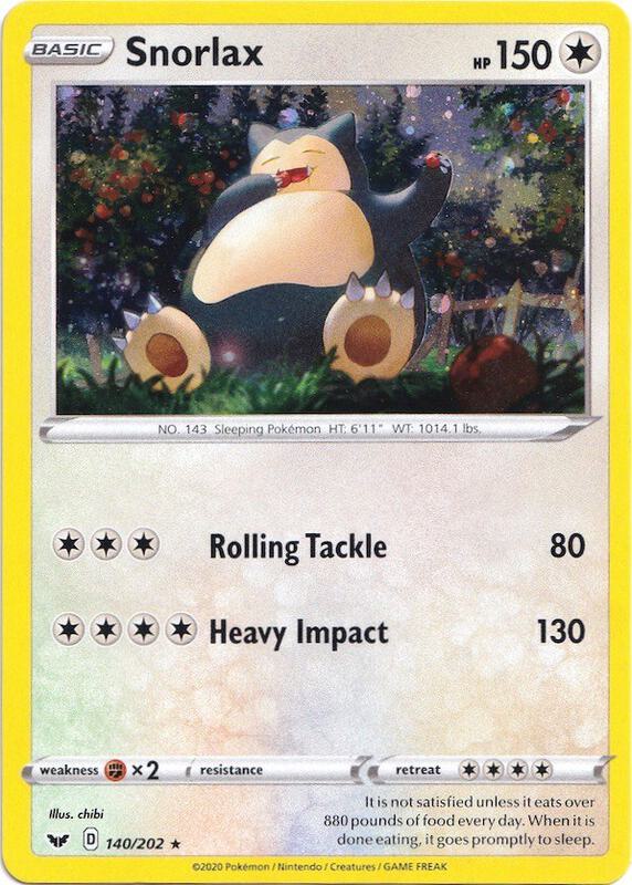 Karta Pokemon Snorlax 140/202 (Cosmos Holo) - Blister Exclusives