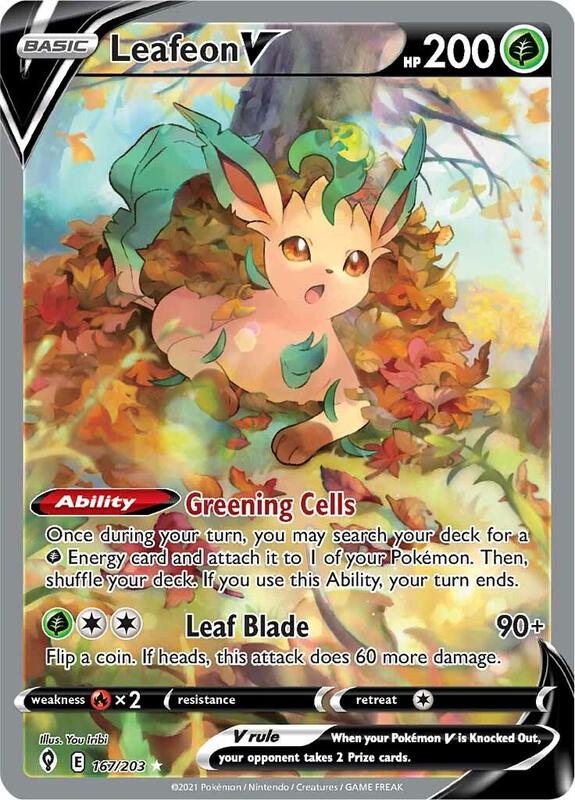 Leafeon V 167/203 - Evolving Skies