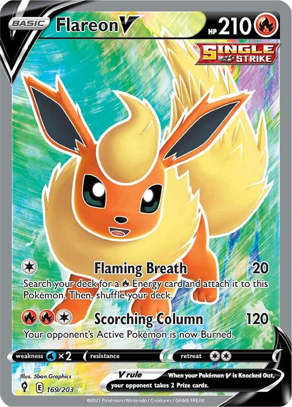 Flareon V 169/203 - Evolving Skies