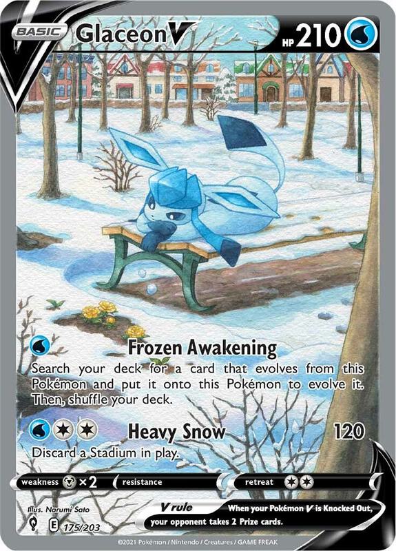 Glaceon V 175/203 - Evolving Skies
