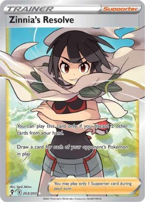 Zinnia's Resolve 203/203 - Evolving Skies