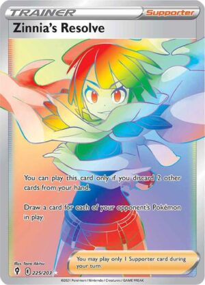 Zinnia's Resolve 225/203 - Evolving Skies