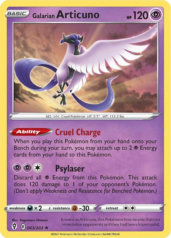Galarian Articuno 063/203 - Evolving Skies