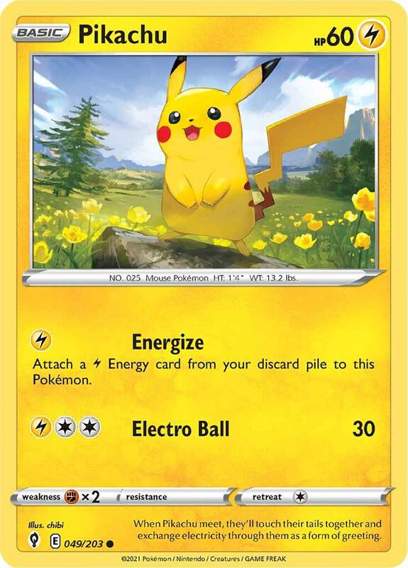 Pikachu 049/203 - Evolving Skies