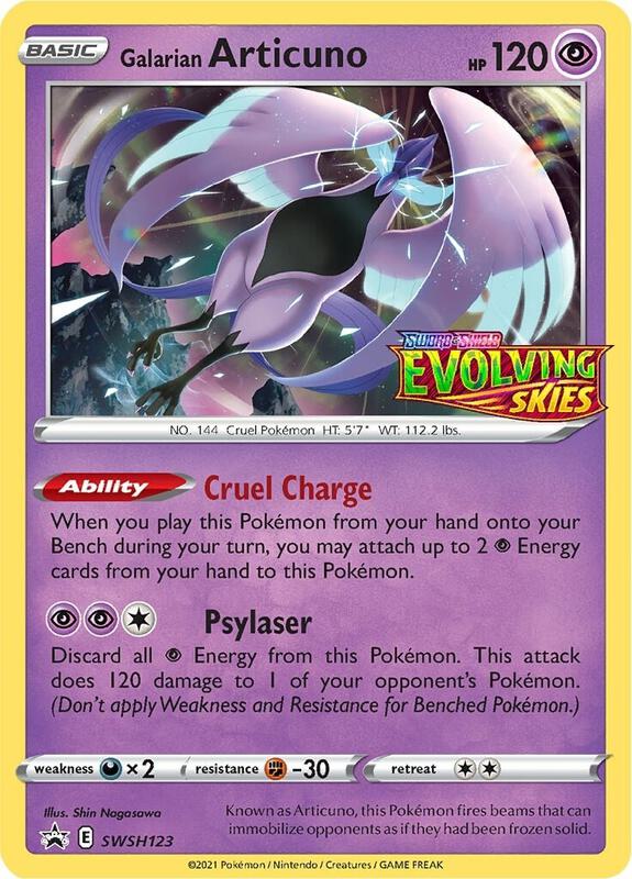 Karta Pokemon Galarian Articuno - SWSH123 (Prerelease) - SWSH: Sword & Shield Promo Cards SWSH123