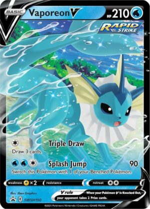 Karta Pokemon Vaporeon V - SWSH150 - SWSH: Sword & Shield Promo Cards SWSH150