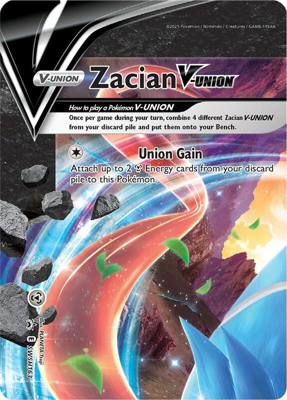Karta Pokemon Zacian V-UNION - SWSH163 - SWSH: Sword & Shield Promo Cards SWSH163