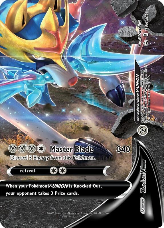 Karta Pokemon Zacian V-UNION - SWSH166 - SWSH: Sword & Shield Promo Cards SWSH166
