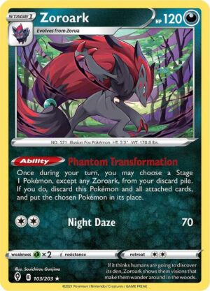 Karta Pokemon Zoroark 103/203 - Deck Exclusives