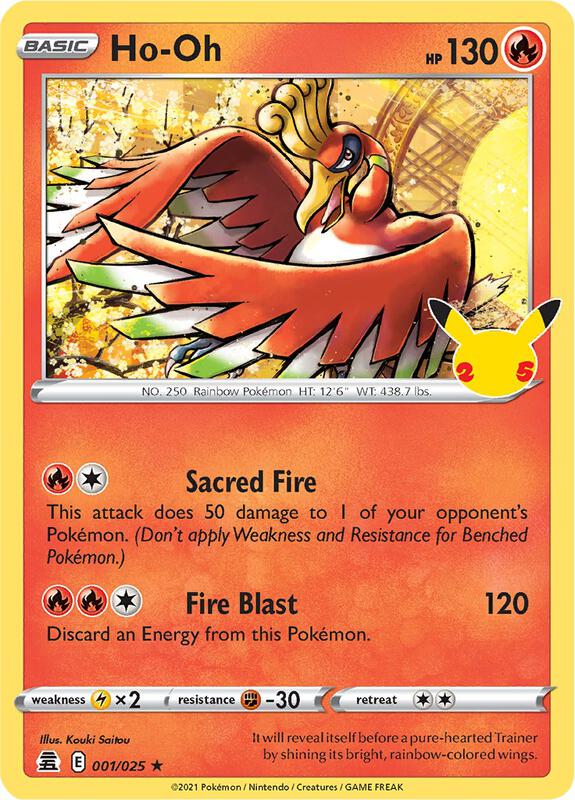 Ho-Oh 001/025 - Celebrations