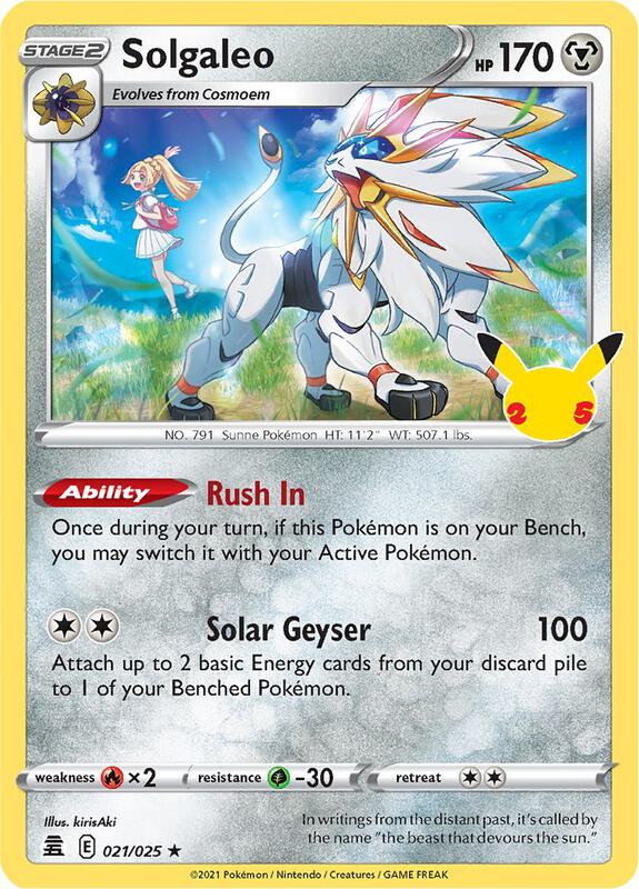 Solgaleo 021/025 - Celebrations