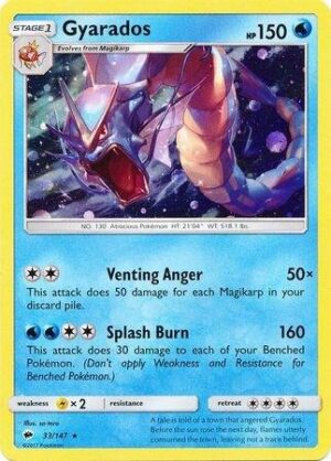 Gyarados 33/147 (Cosmos Holo) - Blister Exclusives