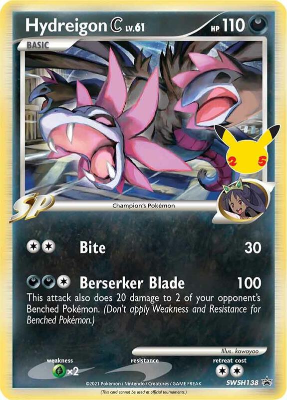 Karta Pokemon Hydreigon C lv.61 - SWSH138 - SWSH: Sword & Shield Promo Cards SWSH138