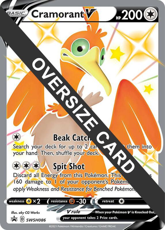 Karta Pokemon Cramorant V - SWSH086 - Jumbo Cards SWSH086