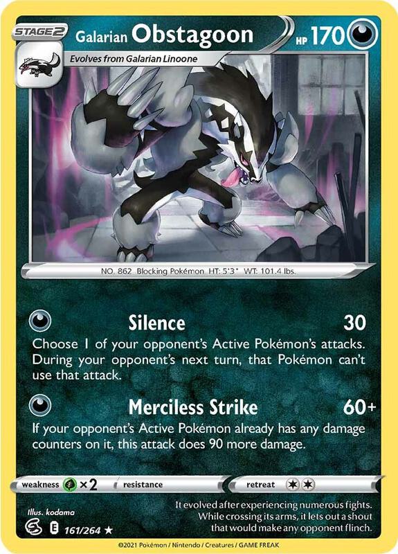 Galarian Obstagoon 161/264 - Fusion Strike