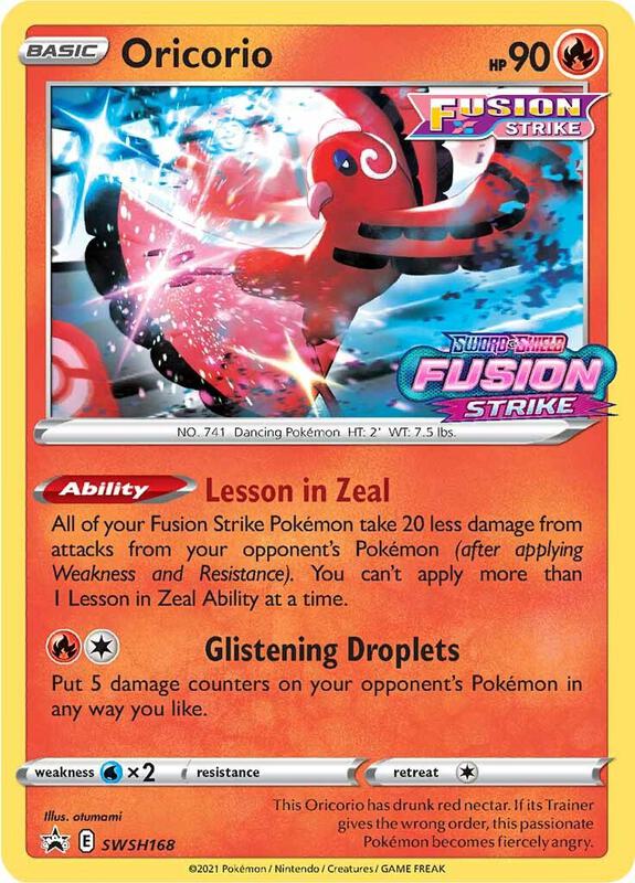 Karta Pokemon Oricorio - SWSH168 (Prerelease) - SWSH: Sword & Shield Promo Cards SWSH168