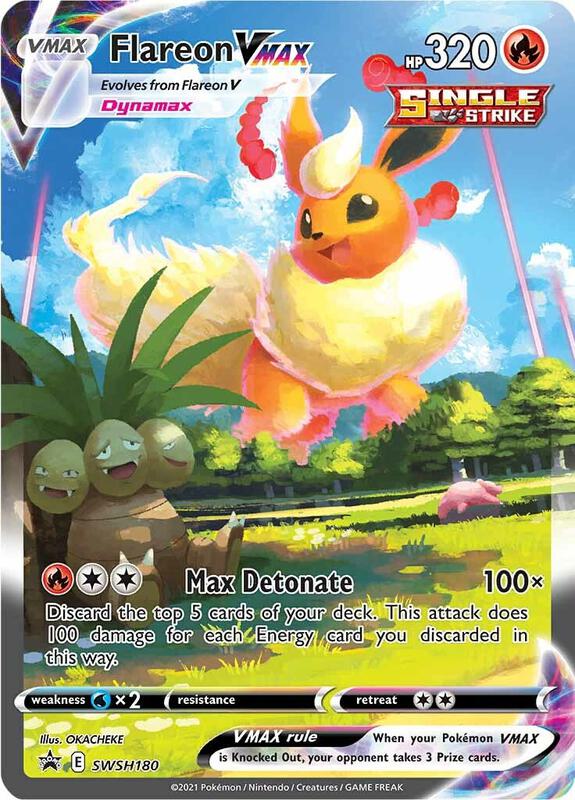 Karta Pokemon Flareon VMAX - SWSH180 - SWSH: Sword & Shield Promo Cards SWSH180