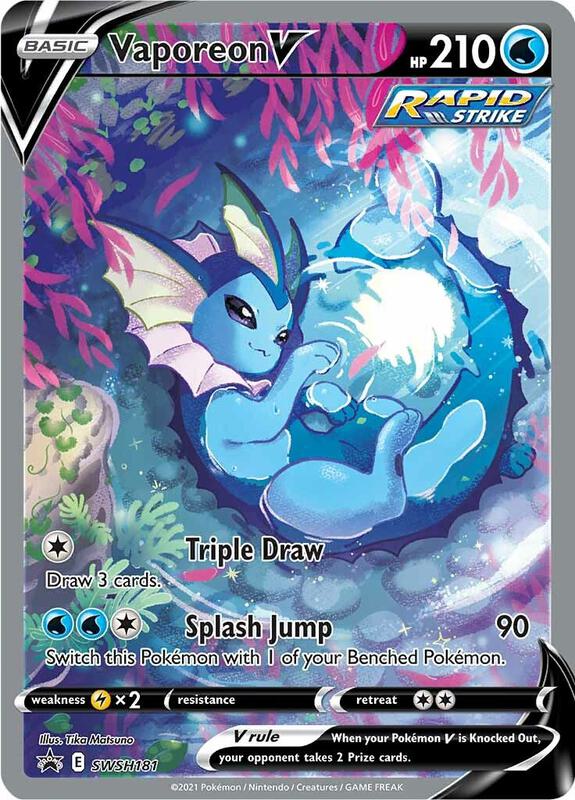 Karta Pokemon Vaporeon V - SWSH181 - SWSH: Sword & Shield Promo Cards SWSH181