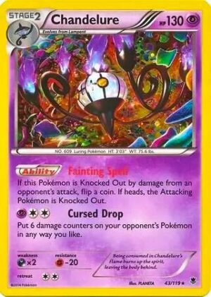 Chandelure 43/119 (Cosmos Holo) - Blister Exclusives
