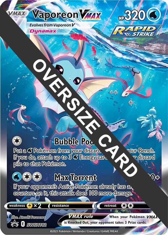 Karta Pokemon Vaporeon VMAX - SWSH182 - Jumbo Cards SWSH182