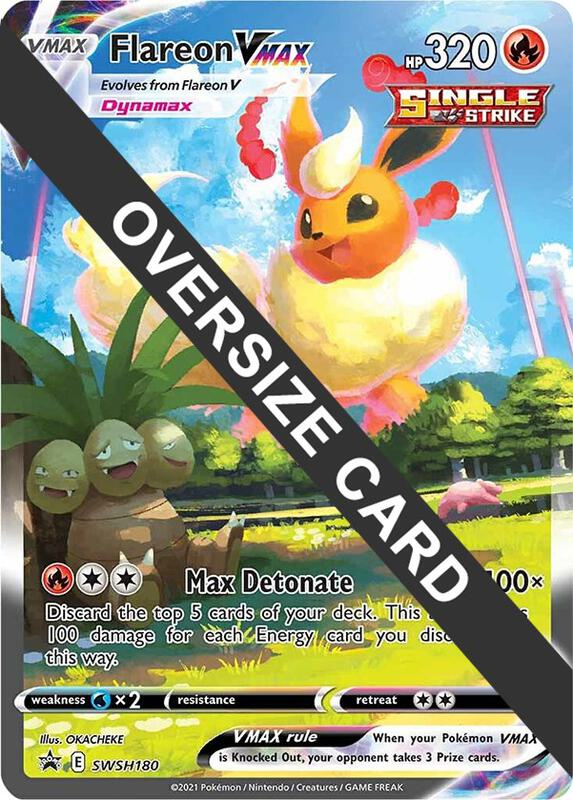 Karta Pokemon Flareon VMAX - SWSH180 - Jumbo Cards SWSH180