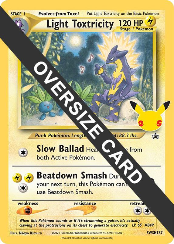 Karta Pokemon Light Toxtricity - SWSH137 - Jumbo Cards SWSH137