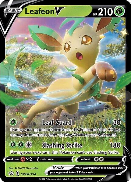 Karta Pokemon Leafeon V - SWSH194 - SWSH: Sword & Shield Promo Cards SWSH194