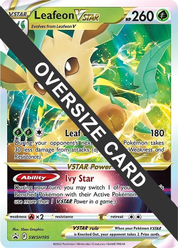 Karta Pokemon Leafeon VSTAR - SWSH195 - Jumbo Cards SWSH195