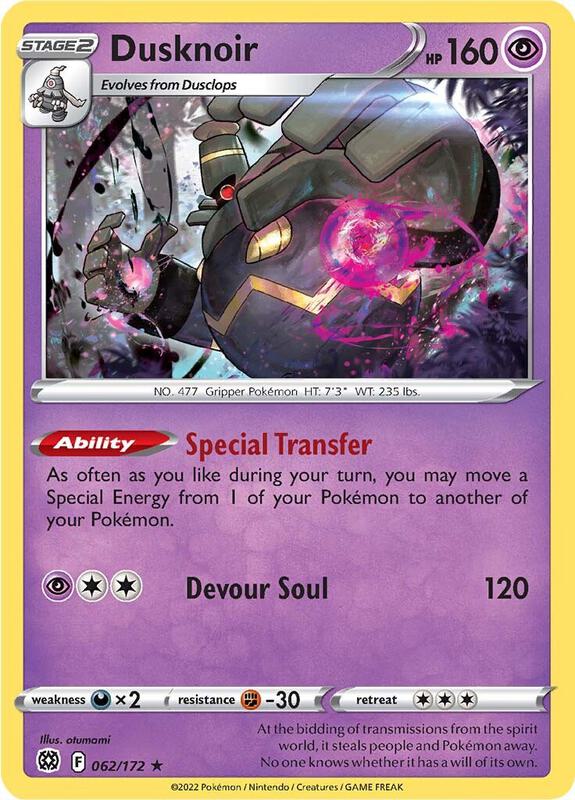 Dusknoir 062/172 - Brilliant Stars