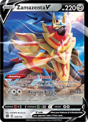 Zamazenta V 105/172 - Brilliant Stars