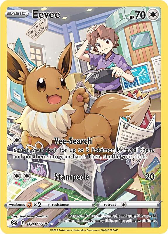 Karta Pokemon Eevee - SWSH09: Brilliant Stars Trainer Gallery TG11/TG30