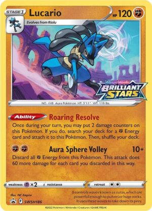 Karta Pokemon Lucario - SWSH186 - SWSH: Sword & Shield Promo Cards SWSH186