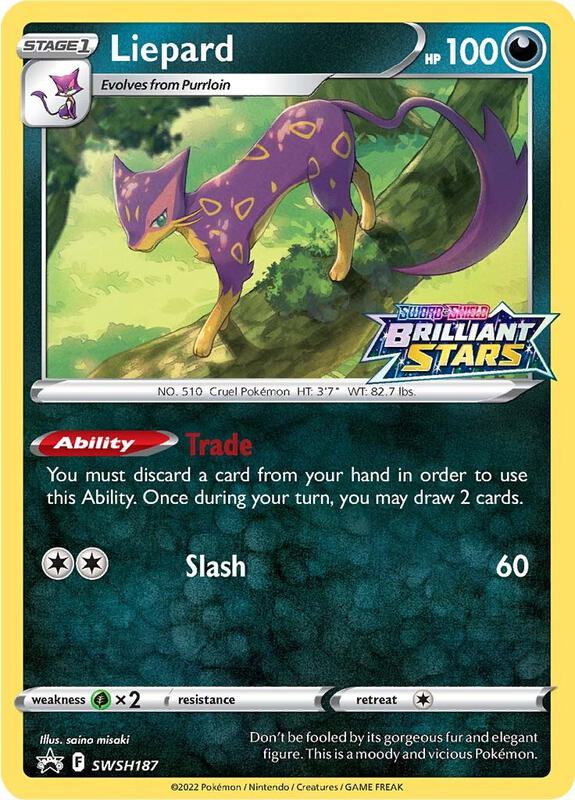 Karta Pokemon Liepard - SWSH187 - SWSH: Sword & Shield Promo Cards SWSH187
