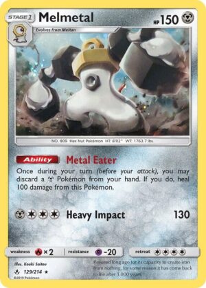 Karta Pokemon Melmetal 129/214 (Cosmos Holo) - Blister Exclusives