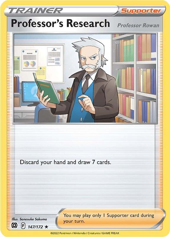 Karta Pokemon Professor's Research 147/172 - Deck Exclusives